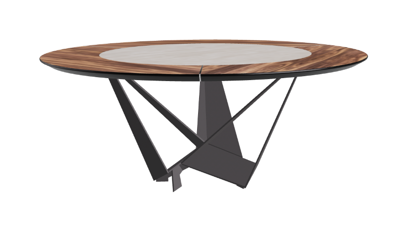 Cattelan Italia Skorpio Ker-Wood Round Dining Table 180