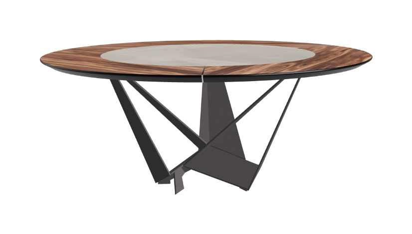 Cattelan Italia Skorpio Ker-Wood Round Dining Table 180