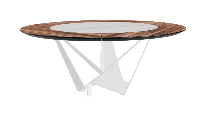 Cattelan Italia Skorpio Ker-Wood Round Dining Table 180