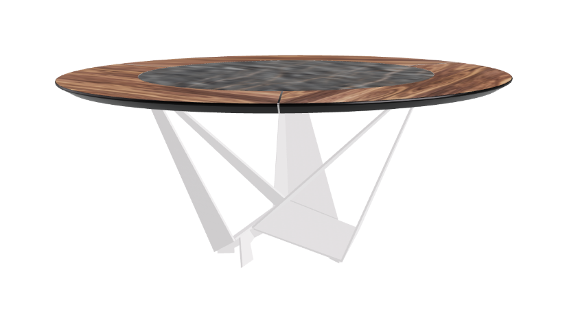 Cattelan Italia Skorpio Ker-Wood Round Dining Table 180