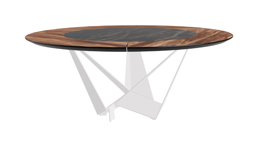 Cattelan Italia Skorpio Ker-Wood Round Dining Table 180