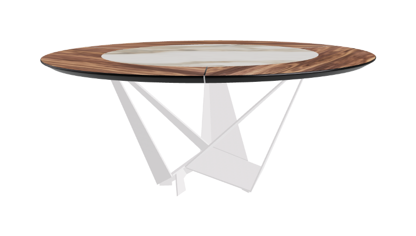 Cattelan Italia Skorpio Ker-Wood Round Dining Table 180