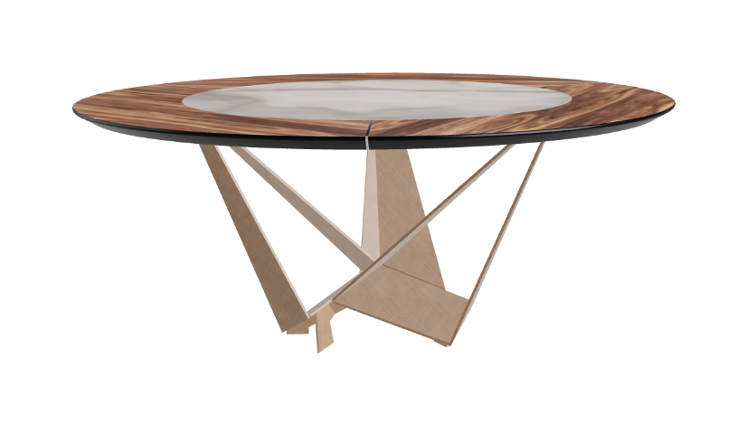 Cattelan Italia Skorpio Ker-Wood Round Dining Table 180