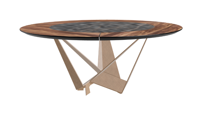 Cattelan Italia Skorpio Ker-Wood Round Dining Table 180