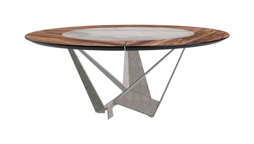 Cattelan Italia Skorpio Ker-Wood Round Dining Table 180