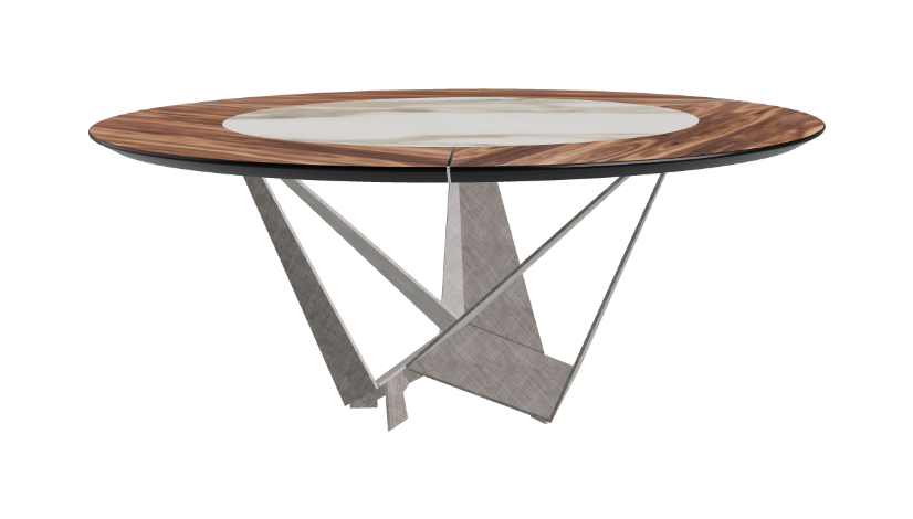 Cattelan Italia Skorpio Ker-Wood Round Dining Table 180