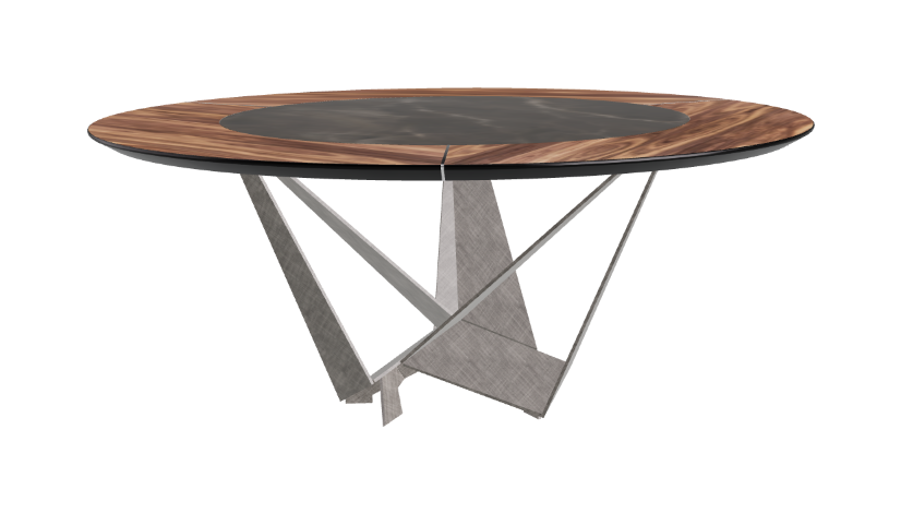 Cattelan Italia Skorpio Ker-Wood Round Dining Table 180