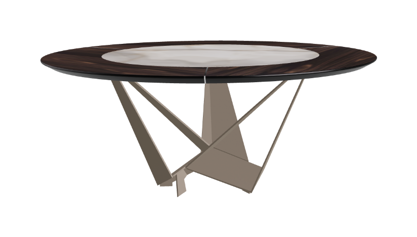 Cattelan Italia Skorpio Ker-Wood Round Dining Table 180