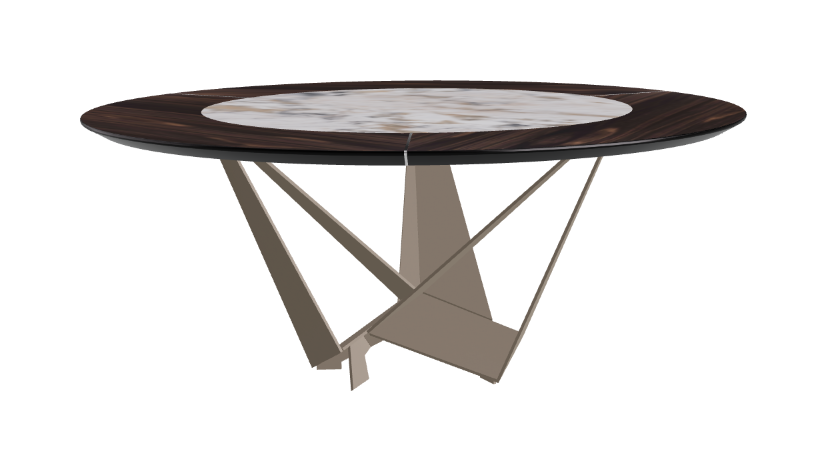 Cattelan Italia Skorpio Ker-Wood Round Dining Table 180