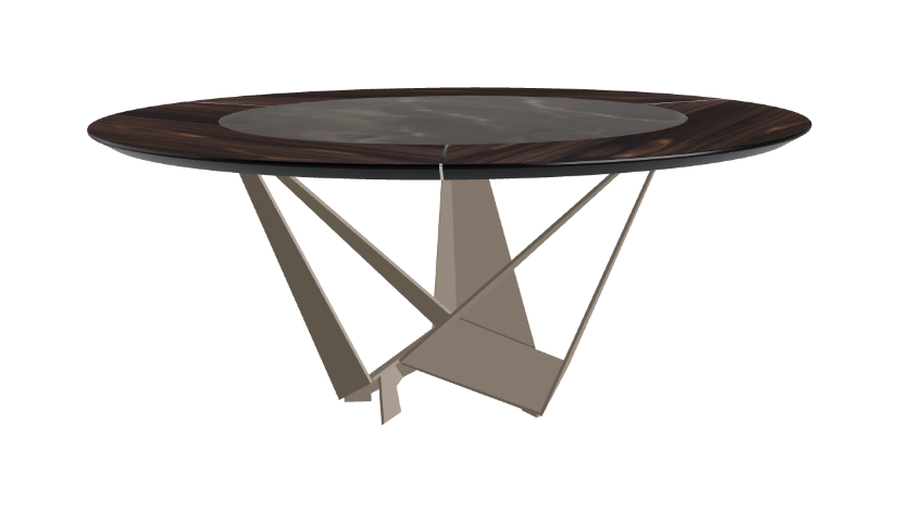 Cattelan Italia Skorpio Ker-Wood Round Dining Table 180
