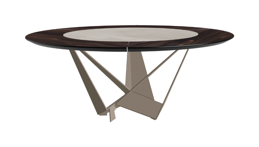 Cattelan Italia Skorpio Ker-Wood Round Dining Table 180