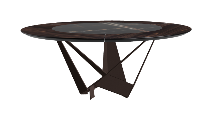 Cattelan Italia Skorpio Ker-Wood Round Dining Table 180