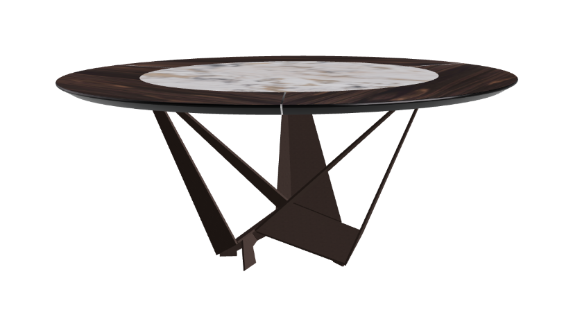 Cattelan Italia Skorpio Ker-Wood Round Dining Table 180