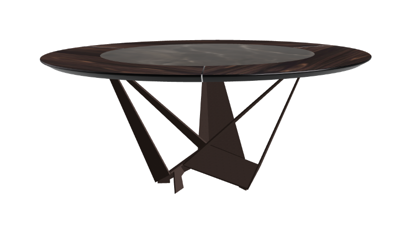 Cattelan Italia Skorpio Ker-Wood Round Dining Table 180