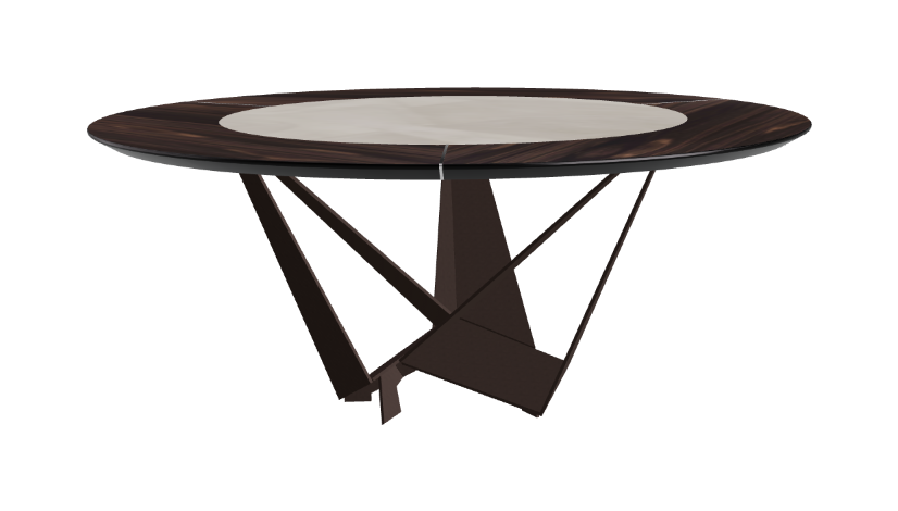 Cattelan Italia Skorpio Ker-Wood Round Dining Table 180