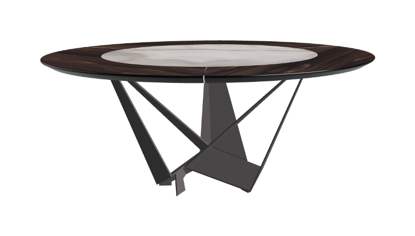 Cattelan Italia Skorpio Ker-Wood Round Dining Table 180