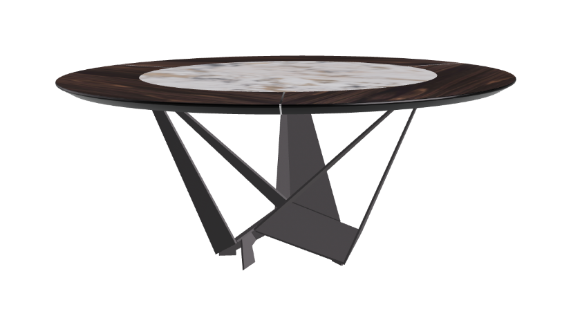 Cattelan Italia Skorpio Ker-Wood Round Dining Table 180
