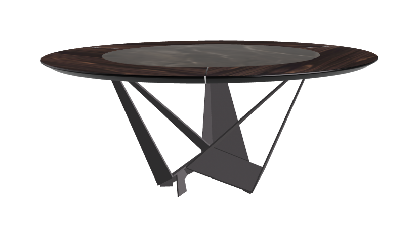Cattelan Italia Skorpio Ker-Wood Round Dining Table 180