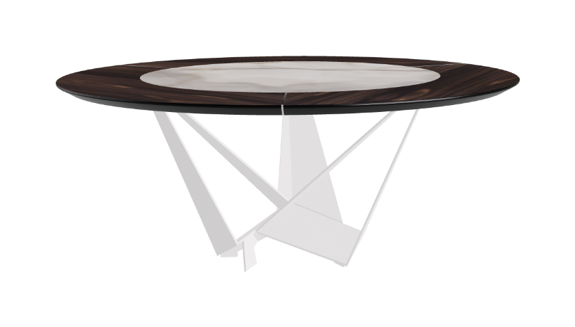 Cattelan Italia Skorpio Ker-Wood Round Dining Table 180