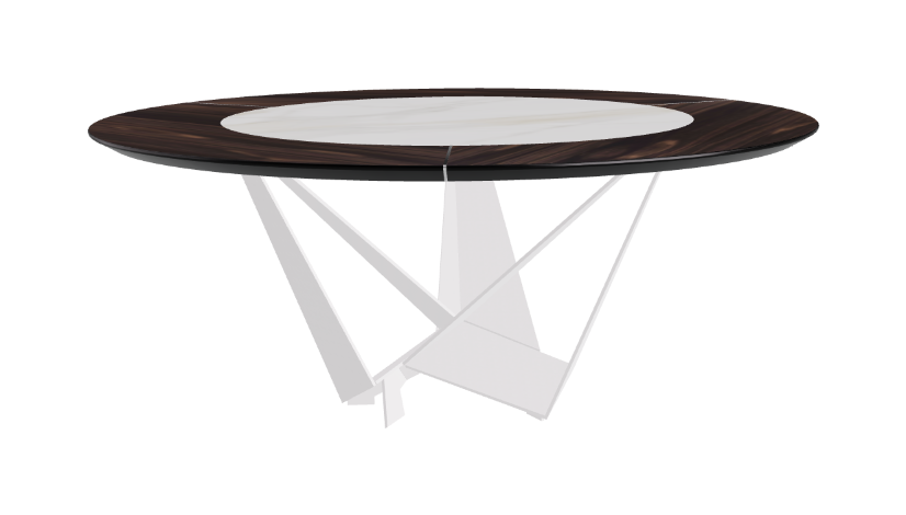 Cattelan Italia Skorpio Ker-Wood Round Dining Table 180