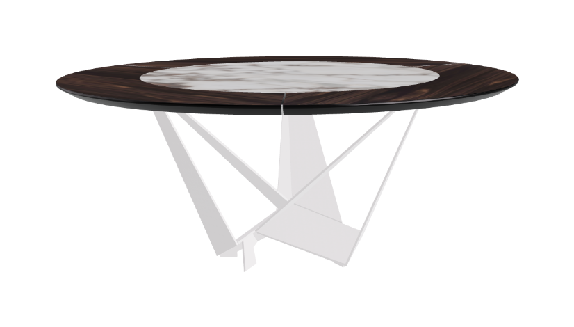 Cattelan Italia Skorpio Ker-Wood Round Dining Table 180