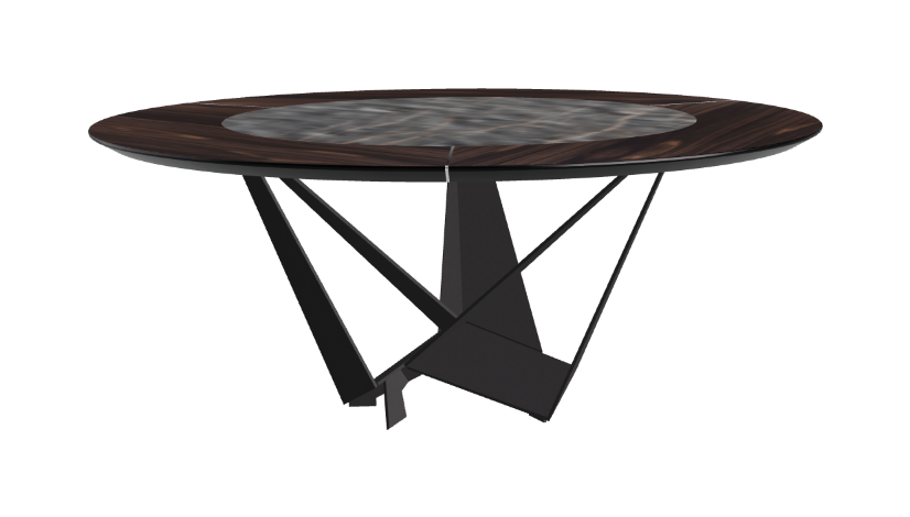 Cattelan Italia Skorpio Ker-Wood Round Dining Table 180