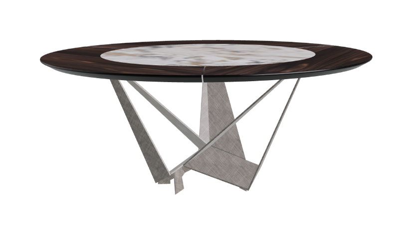 Cattelan Italia Skorpio Ker-Wood Round Dining Table 180