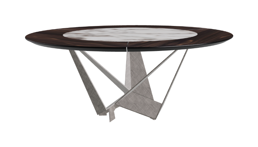 Cattelan Italia Skorpio Ker-Wood Round Dining Table 180