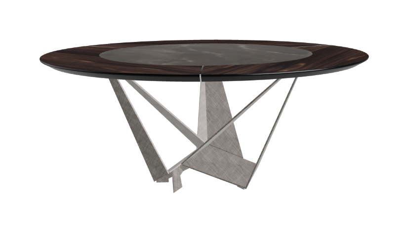 Cattelan Italia Skorpio Ker-Wood Round Dining Table 180