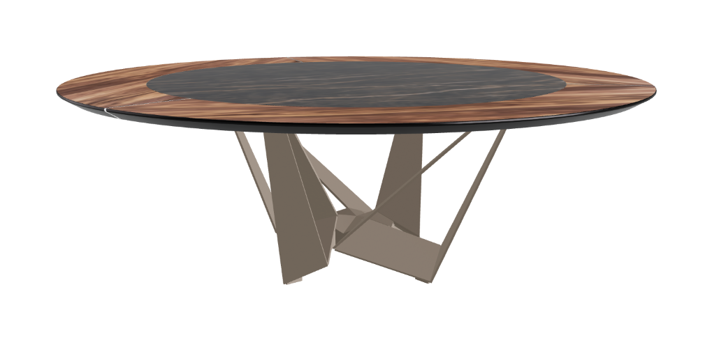Cattelan Italia Skorpio Ker-Wood Round Dining Table 220