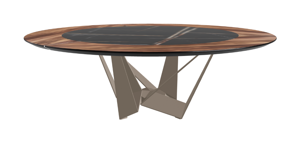 Cattelan Italia Skorpio Ker-Wood Round Dining Table 220