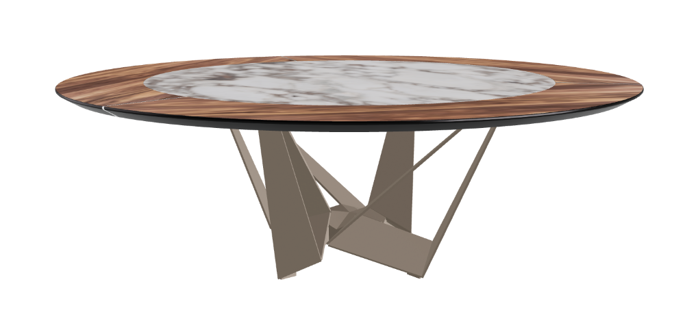 Cattelan Italia Skorpio Ker-Wood Round Dining Table 220
