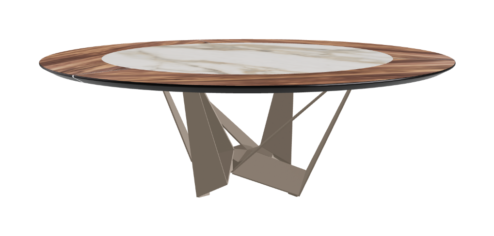 Cattelan Italia Skorpio Ker-Wood Round Dining Table 220