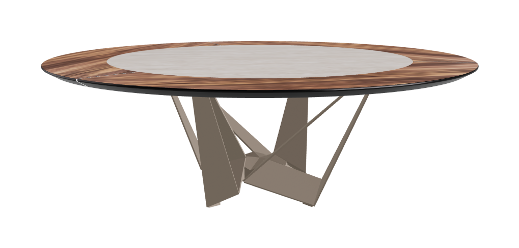 Cattelan Italia Skorpio Ker-Wood Round Dining Table 220
