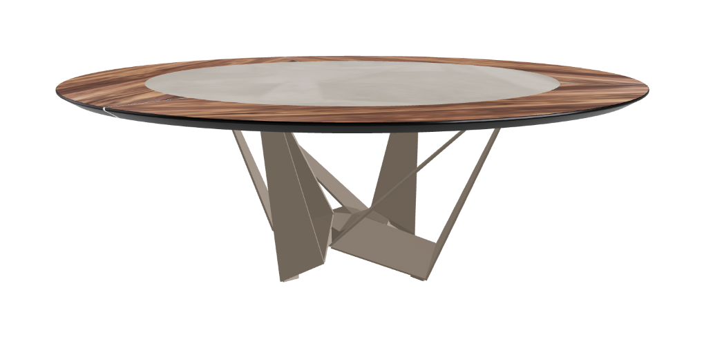 Cattelan Italia Skorpio Ker-Wood Round Dining Table 220