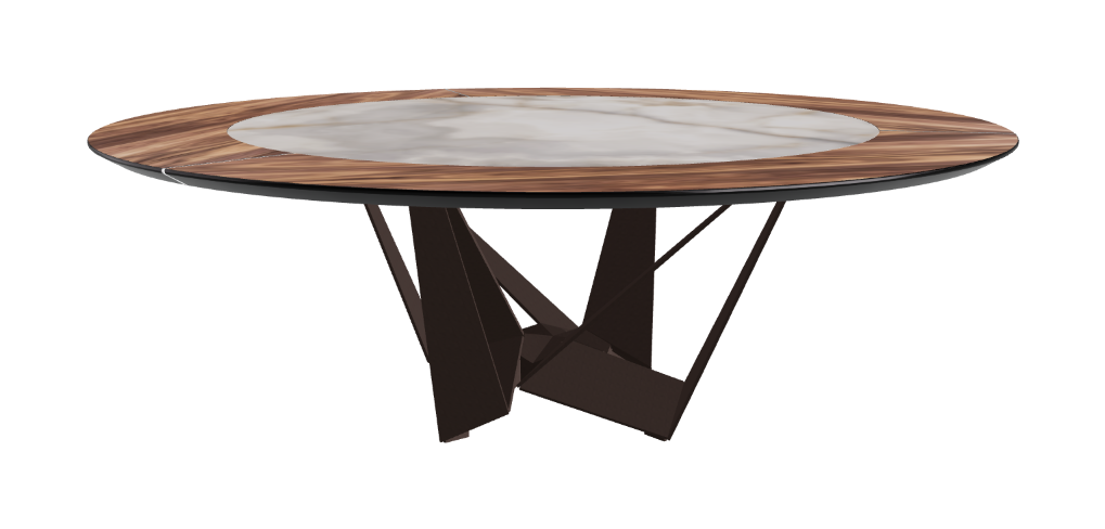 Cattelan Italia Skorpio Ker-Wood Round Dining Table 220