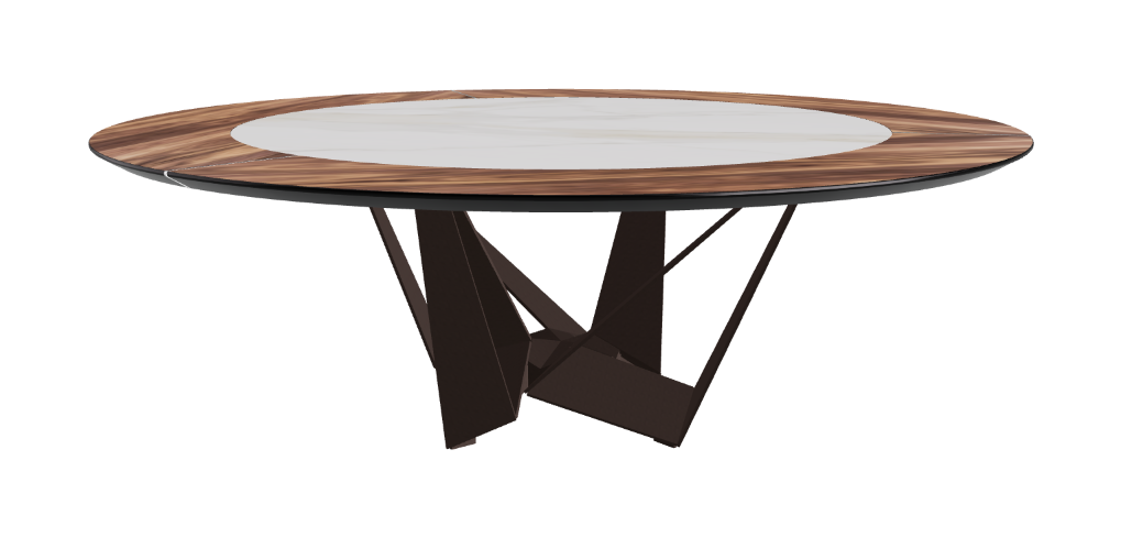 Cattelan Italia Skorpio Ker-Wood Round Dining Table 220