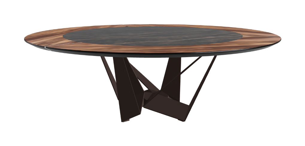 Cattelan Italia Skorpio Ker-Wood Round Dining Table 220