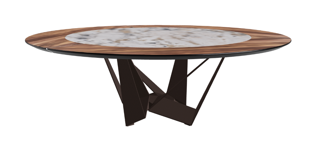Cattelan Italia Skorpio Ker-Wood Round Dining Table 220