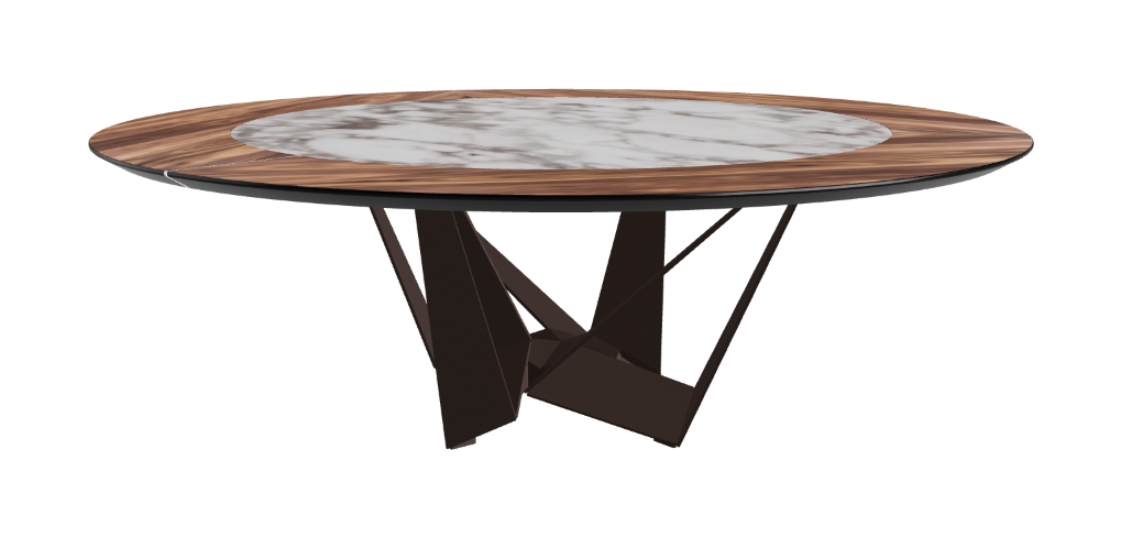 Cattelan Italia Skorpio Ker-Wood Round Dining Table 220