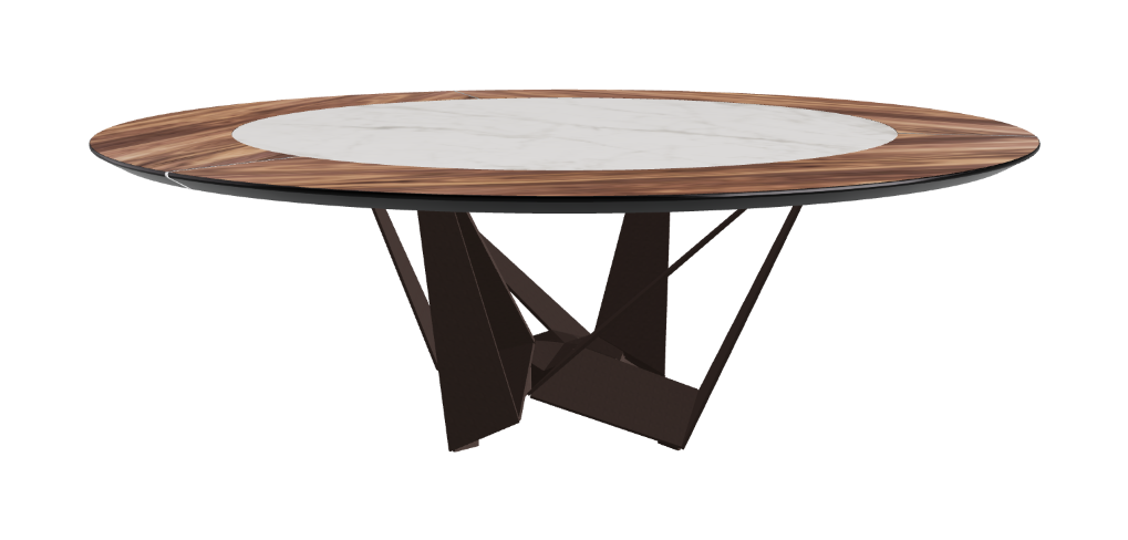 Cattelan Italia Skorpio Ker-Wood Round Dining Table 220