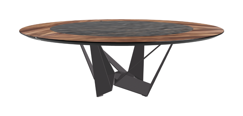 Cattelan Italia Skorpio Ker-Wood Round Dining Table 220