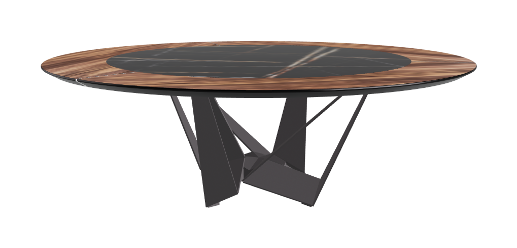 Cattelan Italia Skorpio Ker-Wood Round Dining Table 220
