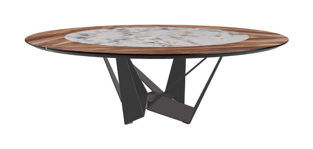 Cattelan Italia Skorpio Ker-Wood Round Dining Table 220