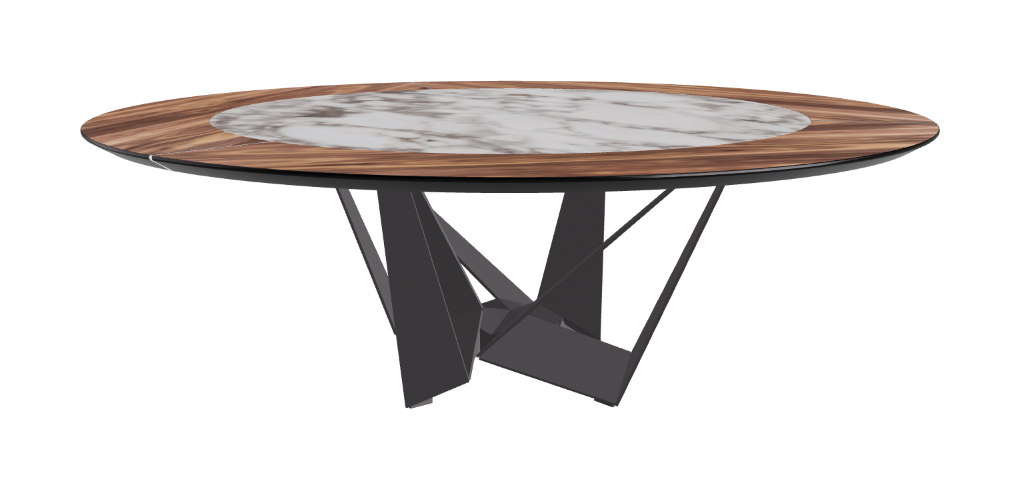 Cattelan Italia Skorpio Ker-Wood Round Dining Table 220