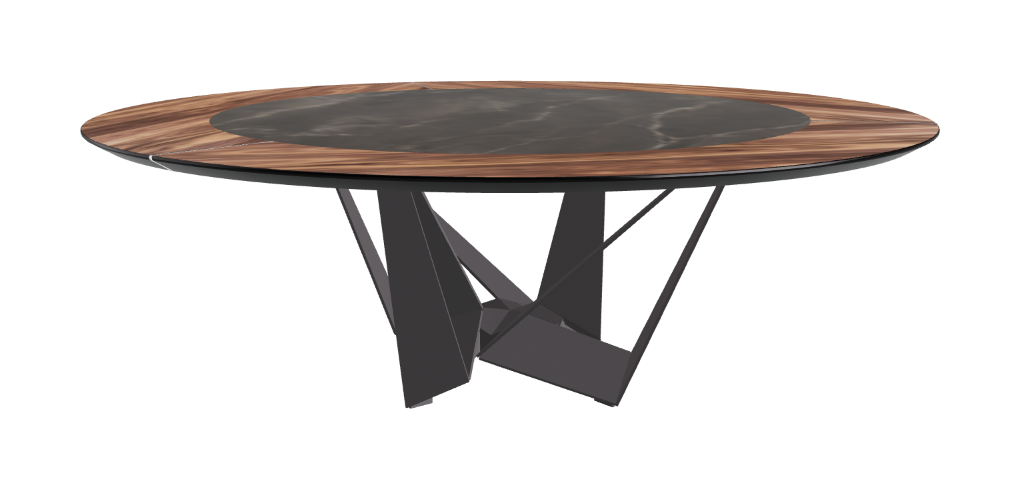 Cattelan Italia Skorpio Ker-Wood Round Dining Table 220