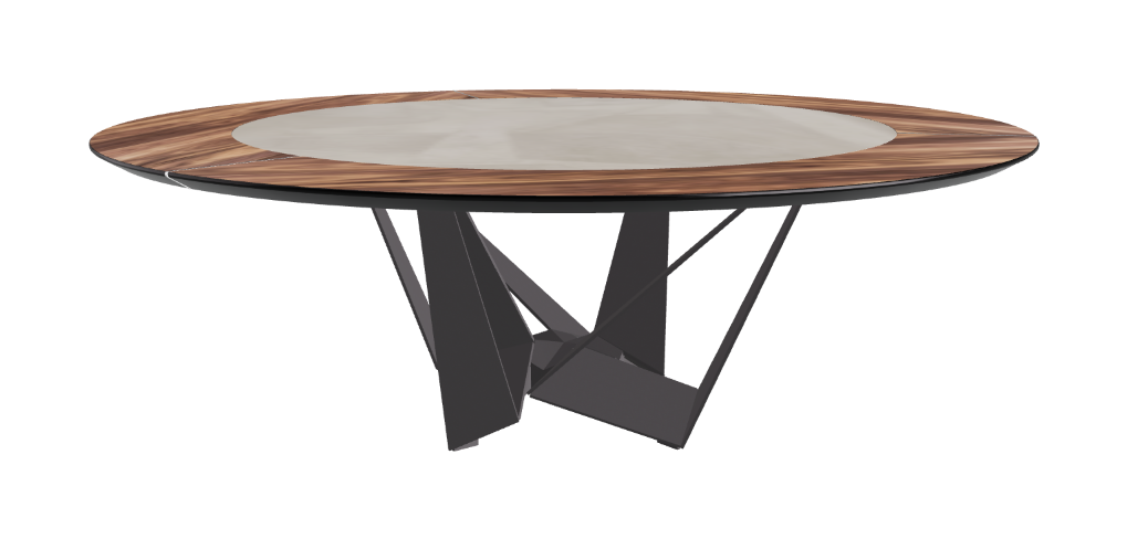 Cattelan Italia Skorpio Ker-Wood Round Dining Table 220