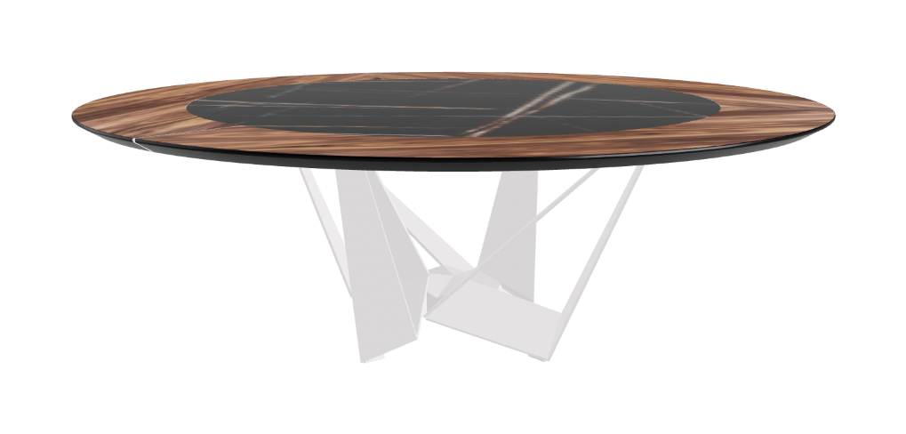 Cattelan Italia Skorpio Ker-Wood Round Dining Table 220