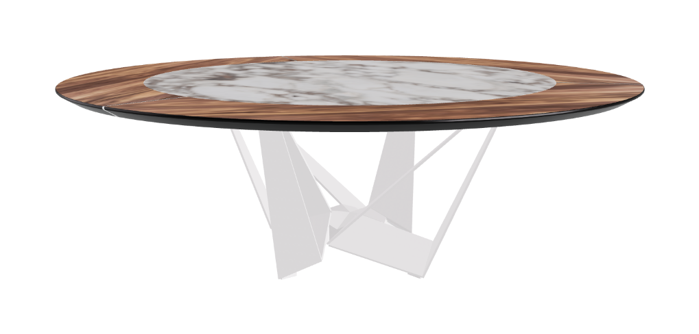 Cattelan Italia Skorpio Ker-Wood Round Dining Table 220