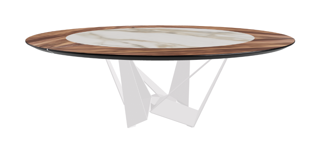 Cattelan Italia Skorpio Ker-Wood Round Dining Table 220